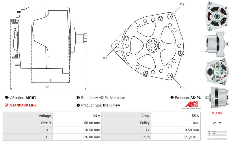 AS-PL A0101 Alternator
