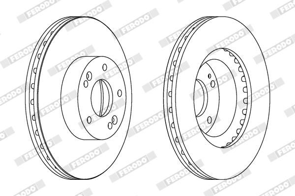 FERODO Disque de frein DDF1630