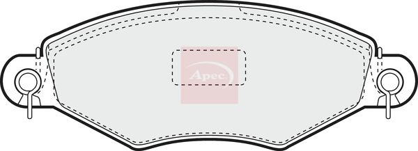 APEC Brake Pad Set, disc brake PAD1041