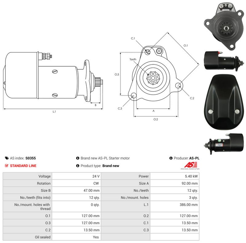 Starter, AS-PL S0355