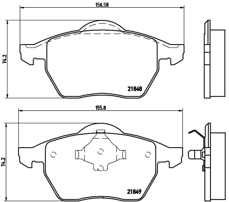 BREMBO P85039 Brake Pad Set, disc brake