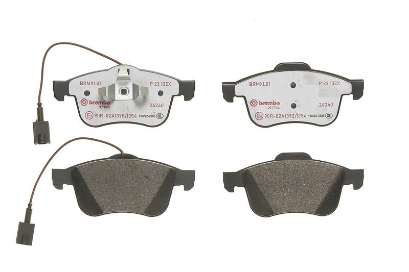 Piduriklotsi komplekt, ketaspidur, BREMBO P 23 132X