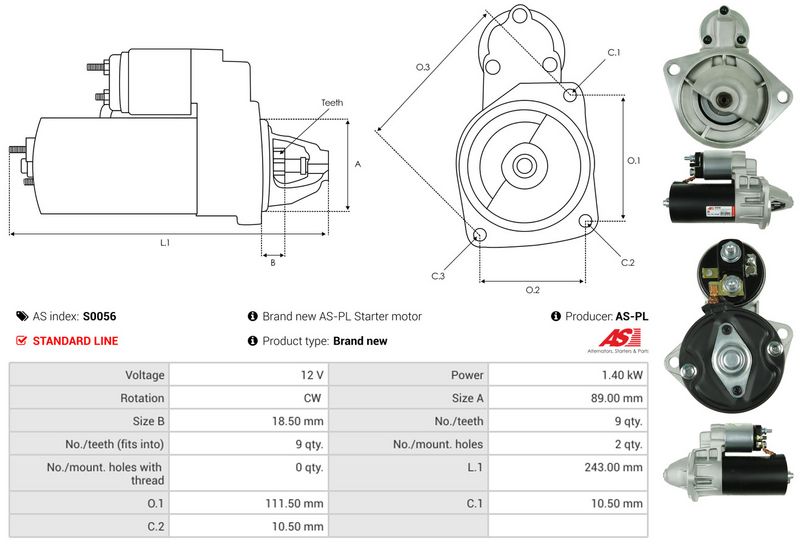 AS-PL S0056 Starter