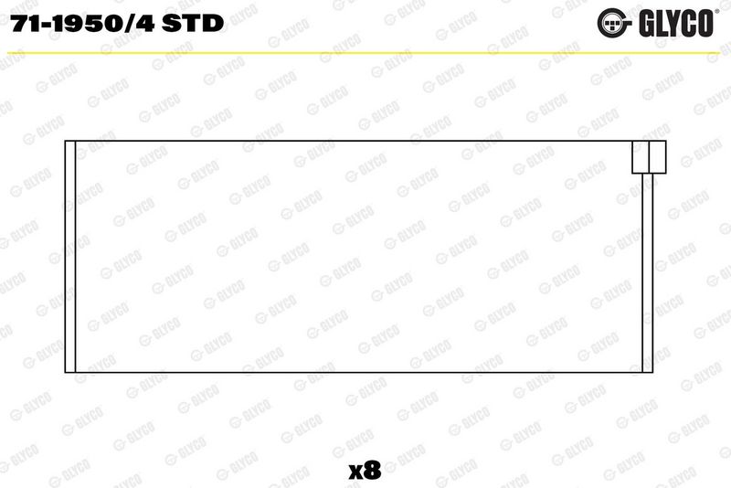 Coussinet+bielle GLYCO 71-1950/4 STD