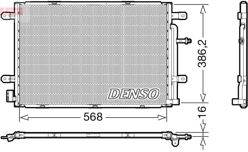 DENSO kondenzátor, klíma DCN02039