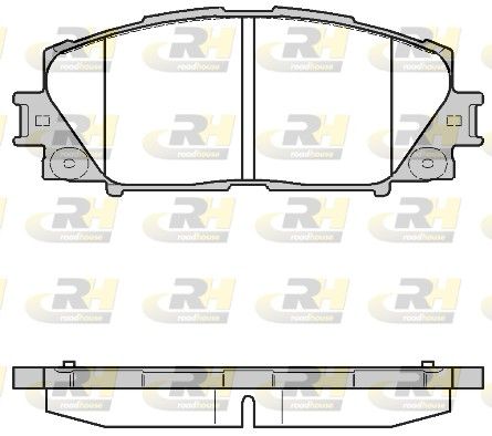 Комплект гальмівних накладок, дискове гальмо, Roadhouse 21224.10
