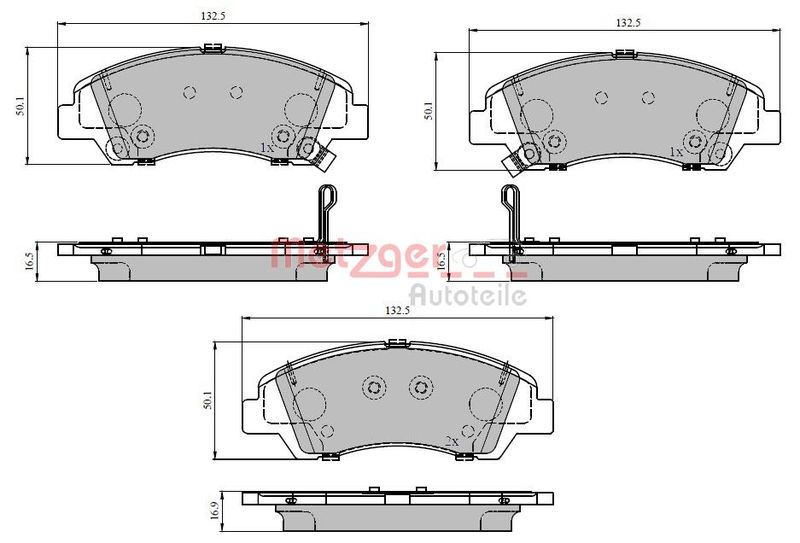 METZGER 1170959 Brake Pad Set, disc brake