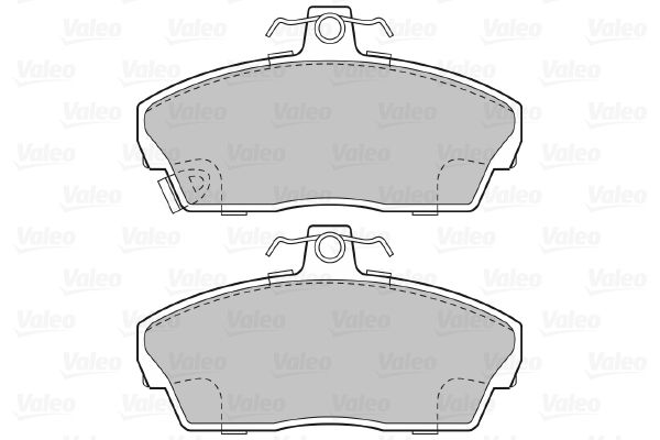 Комплект гальмівних накладок, дискове гальмо, Valeo 598022