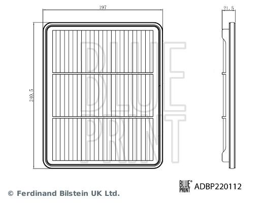 BLUE PRINT ADBP220112 Air Filter