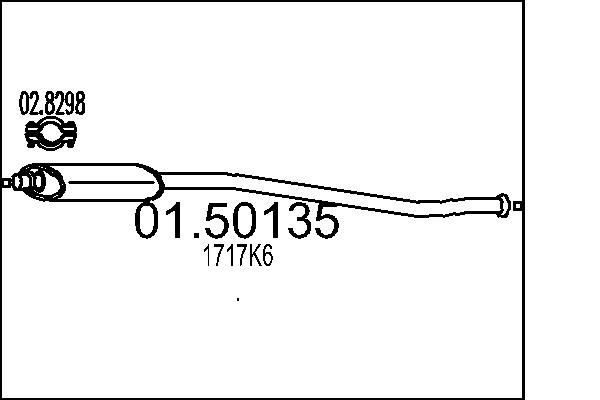 Проміжний глушник, Mts 01.50135