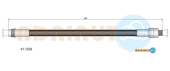 ADRIAUTO RENAULT шланг гальмів. задн.R25 -92