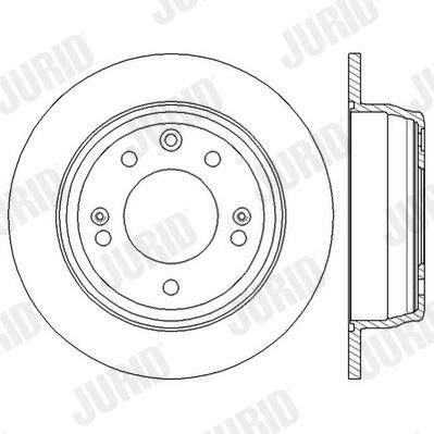 Гальмівний диск, Jurid 562553JC