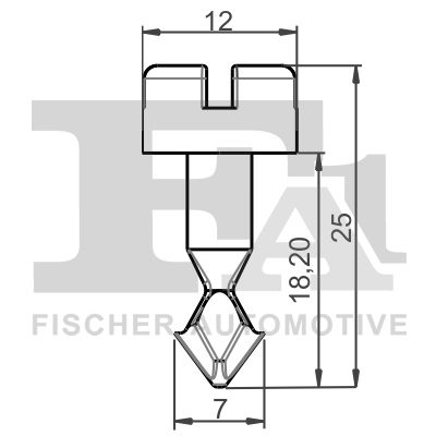 FA1 11-40092.5 Clip, trim/protection strip
