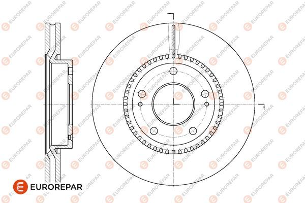 Тормозные диски (к-т 2 шт) EUROREPAR 1667860280