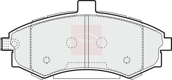 APEC Brake Pad Set, disc brake PAD1388
