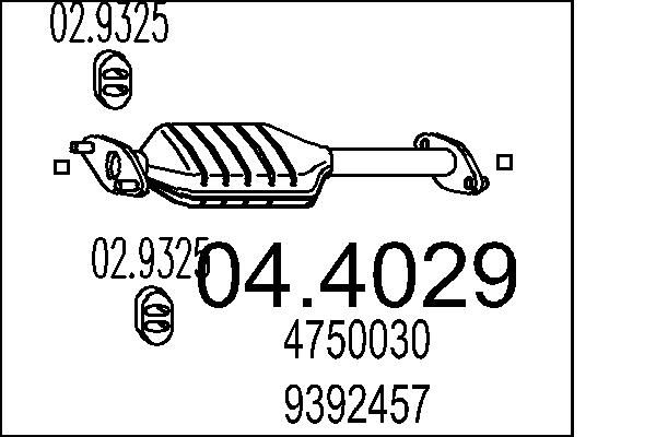 MTS katalizátor 04.4029