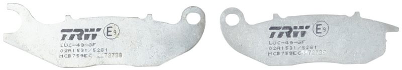 set placute frana,frana disc TRW Organic Eco MCB759EC