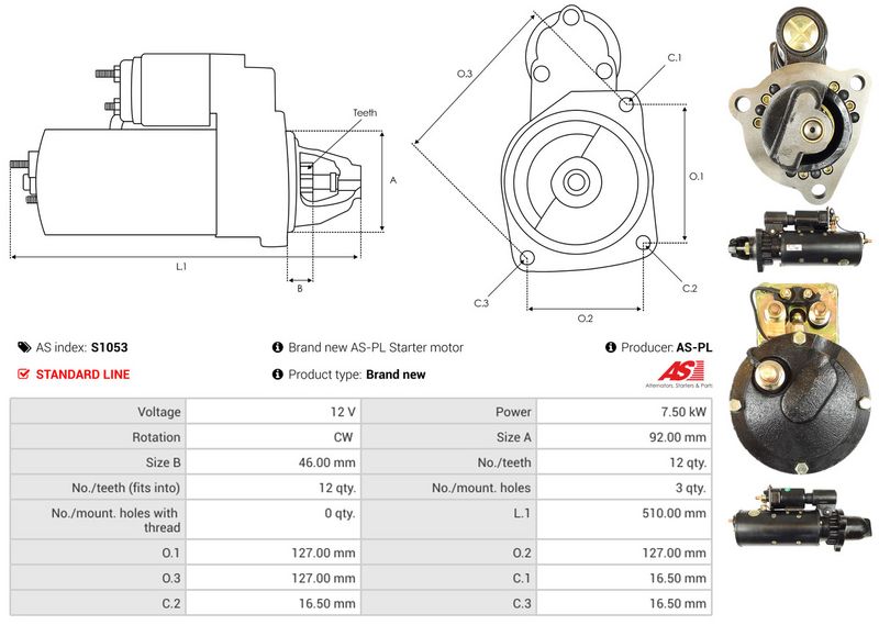 AS-PL S1053 Starter