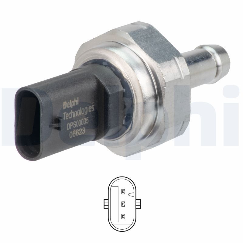 Delphi Sensor, exhaust pressure DPS00035-12B1