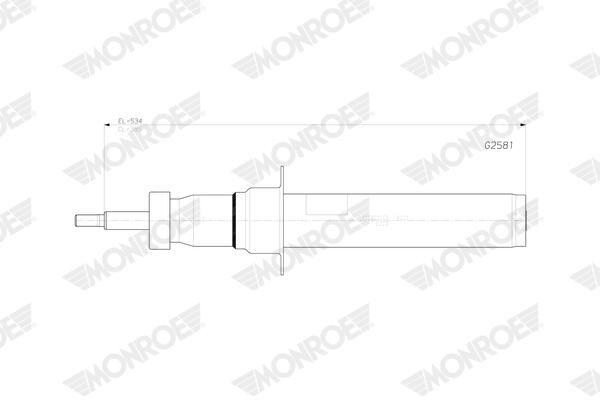 MONROE G2581 Shock Absorber