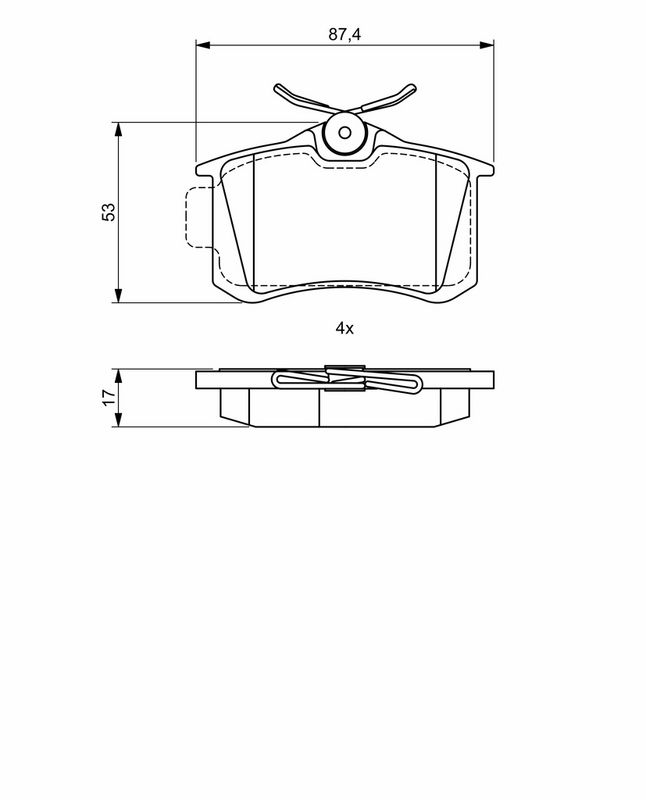 BOSCH Plaquettes de frein à disque 0 986 495 455