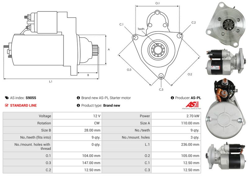 AS-PL S9055 Starter