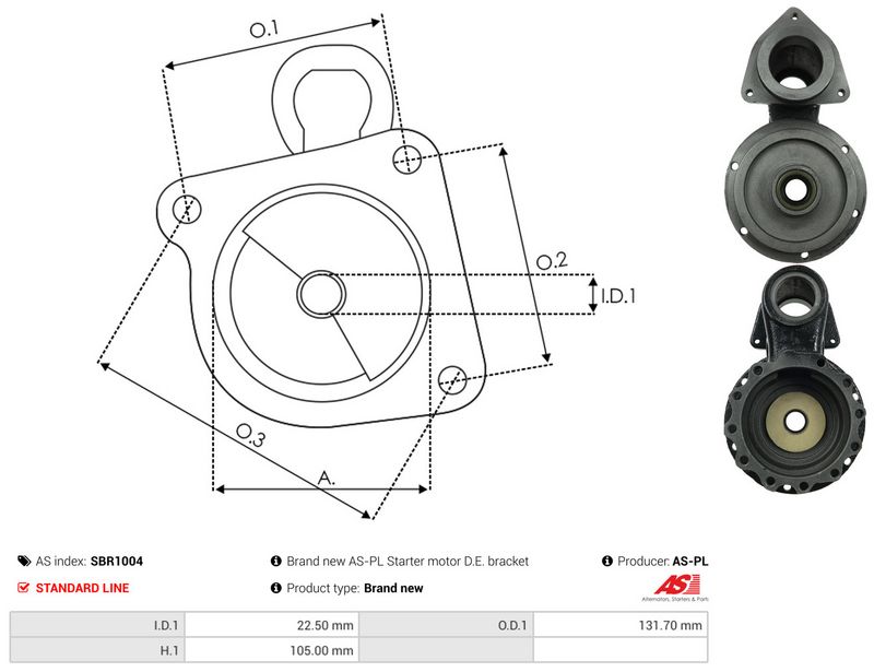 AS-PL SBR1004 Starter Lid, carburettor