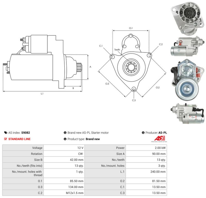 AS-PL S9082 Starter