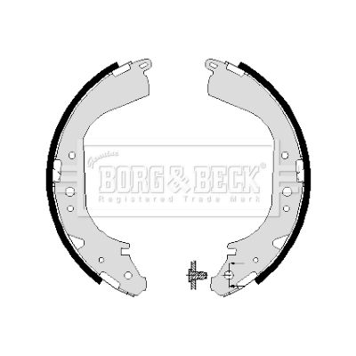 BORG & BECK fékpofakészlet BBS6004