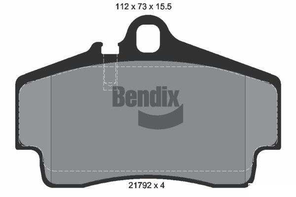 BENDIX Braking fékbetétkészlet, tárcsafék BPD1846