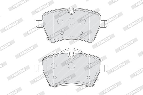 FERODO FDB4080 Brake Pad Set, disc brake