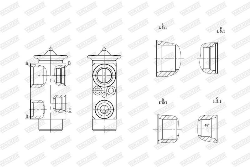 Válvula de expansión, aire acondicionado