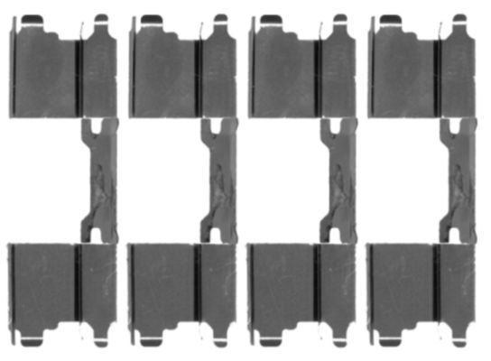 Комплект приладдя, накладка дискового гальма, Hella Pagid 8DZ355203-501