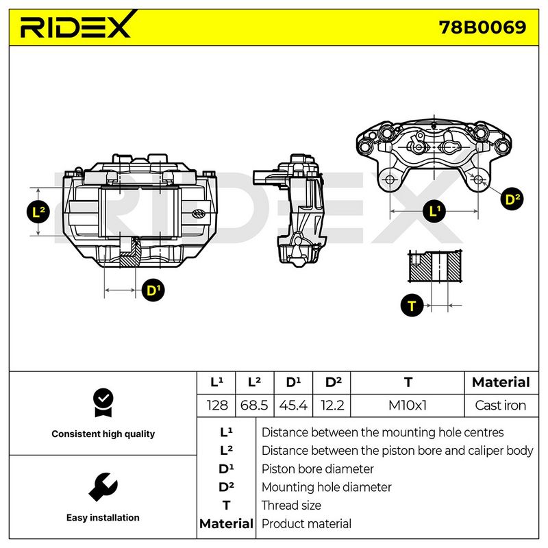 спирачен апарат RIDEX
