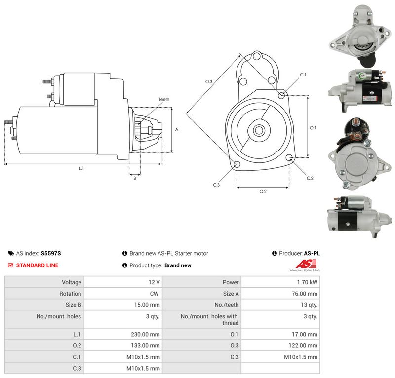 Starter, AS-PL S5597S