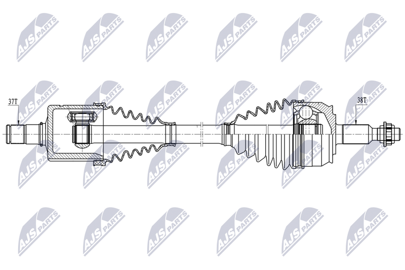 NTY NPW-VW-253 Drive Shaft