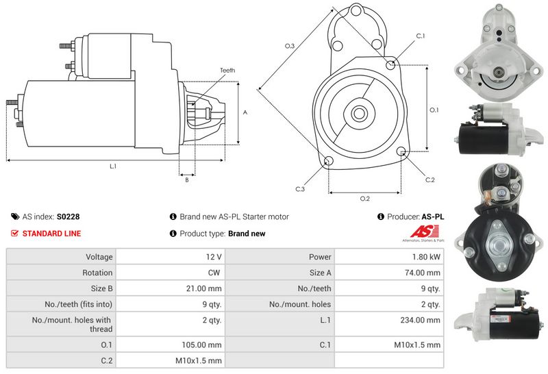 Starter, AS-PL S0228