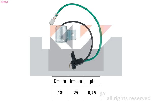 KW kondenzátor, gyújtás 630 128
