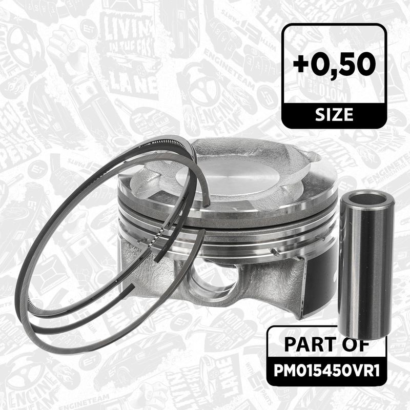 Product Image - Zuigerset - PM015450VR1 - ET ENGINETEAM