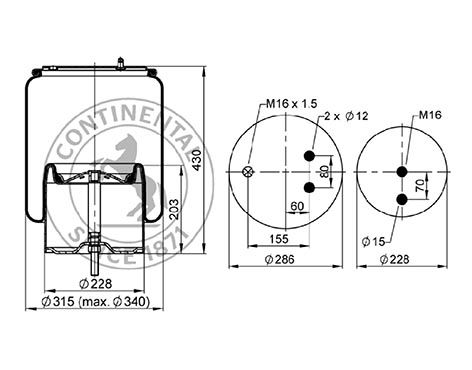 Mech, pneumatické odpružení 04.010.6200.057