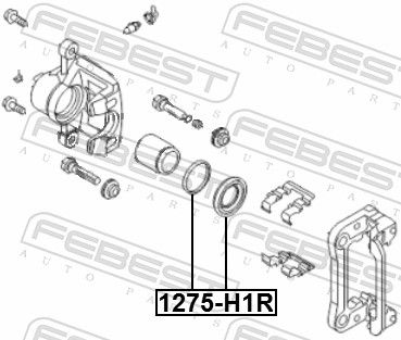 FEBEST 1275-H1R Repair Kit, brake caliper