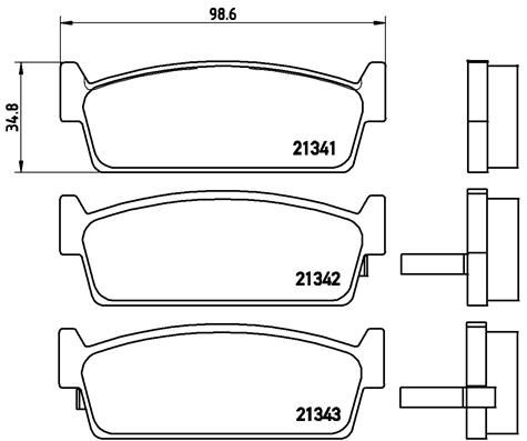 BREMBO fékbetétkészlet, tárcsafék P 56 053