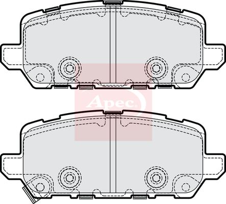 APEC Brake Pad Set, disc brake PAD2225
