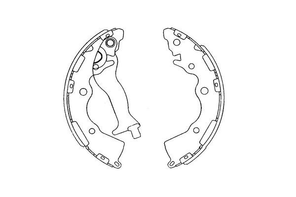 Комплект гальмівних колодок, Kavo Parts KBS-4405