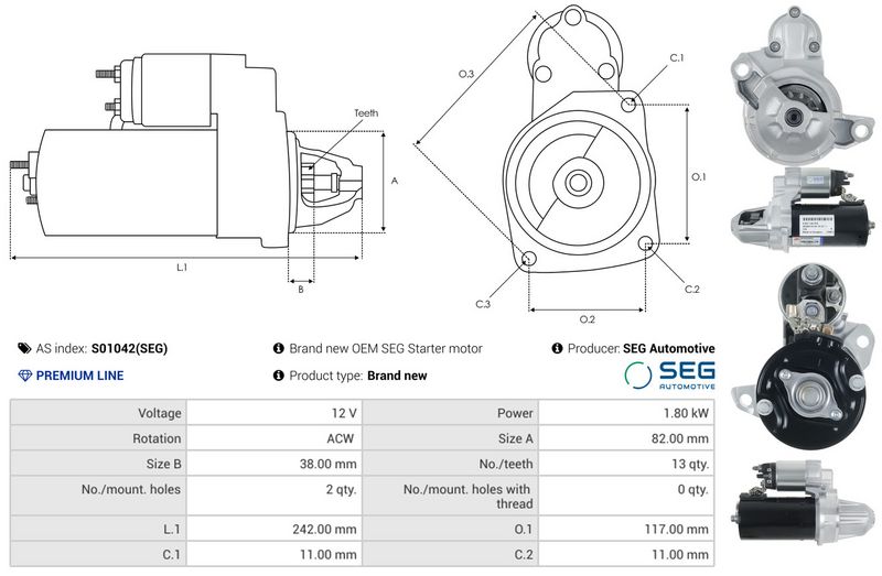AS-PL S01042(SEG) Starter