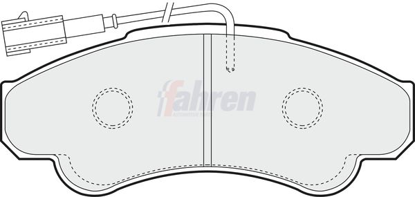 Fahren Brake Pad Set, disc brake FBP3157