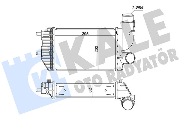 KALE CITROEN Інтеркулер Jumper, Fiat Ducato, Peugeot 1.9TDI/2.8HDI 94-