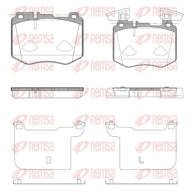 REMSA 1883.10 Brake Pad Set, disc brake