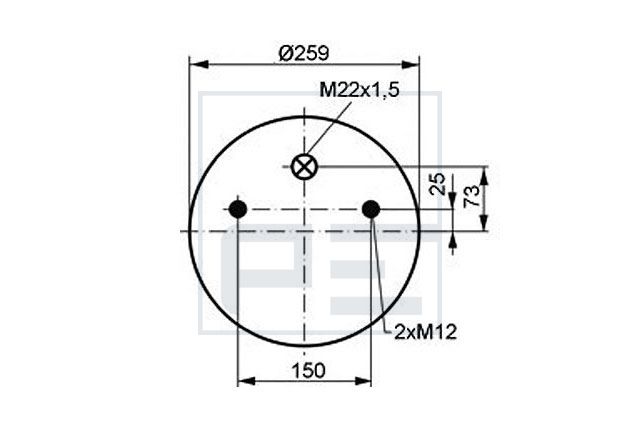 Mech, pneumatické odpružení 084.100-73A