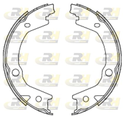 Комплект гальмівних колодок, стоянкове гальмо, Roadhouse 469700
